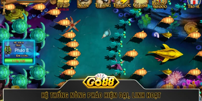Hệ thống nòng pháo hiện đại, linh hoạt